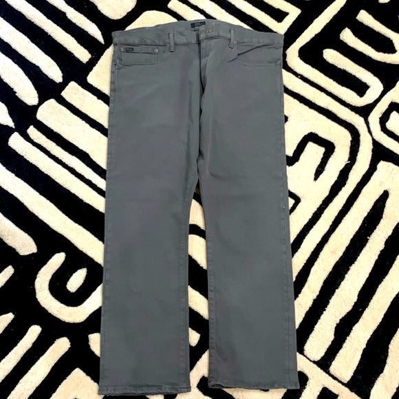 Men’s POLO RALPH LAUREN gray denim The Varick Slim Straight 40x30 - Picture 4 of 6